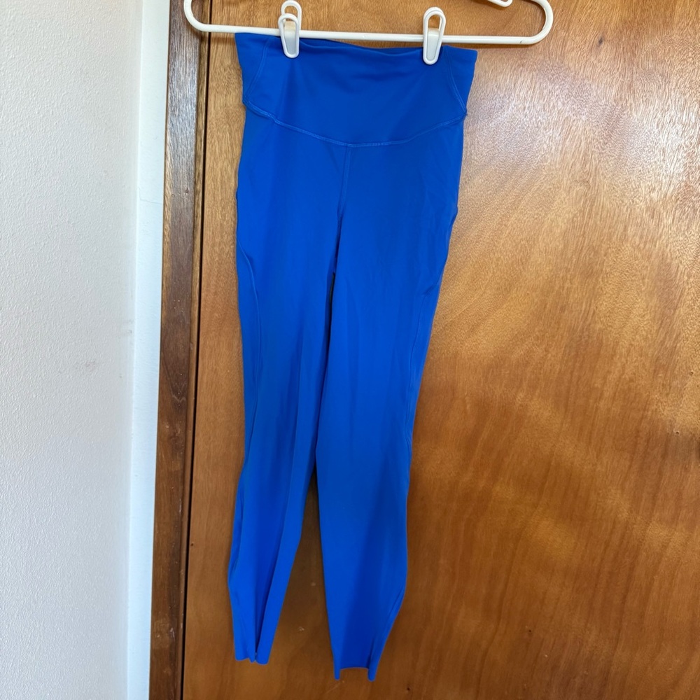 Lululemon Athletica Blue High Waist Leggings Base Pace